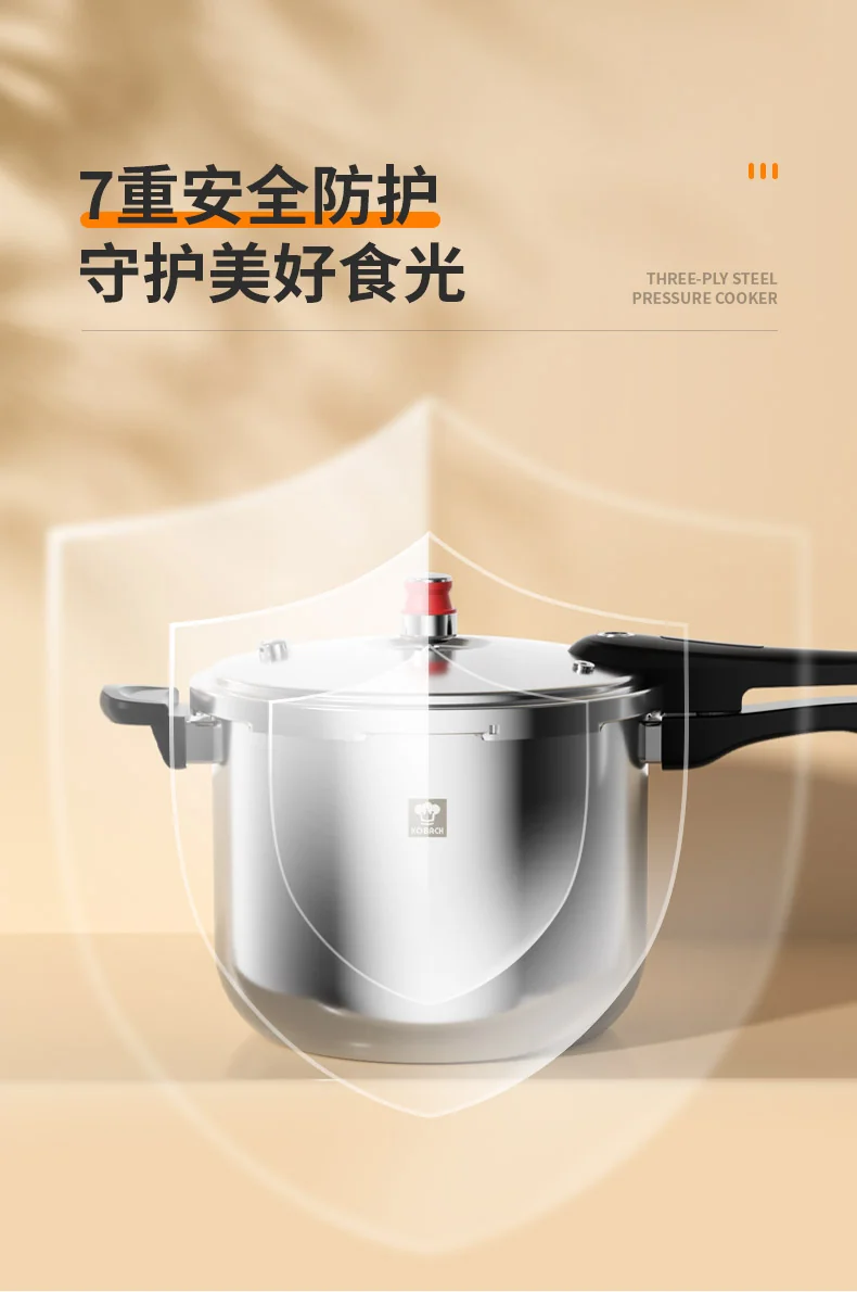 Kobach Little Red Riding Hood 304 Stainless Steel 3-Ply Steel Pressure Instant Pot - 24cm detail image 9