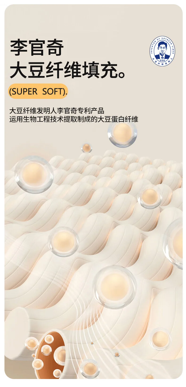 【中国直邮，时效8-20天】李官奇 51%生物基华夫格大豆被 冬被被芯 全棉华夫格51%大豆被 220*240cm 详情图 6