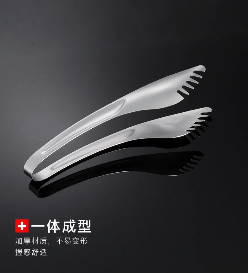 LUCUKU Stainless Steel Food Clip Steak Clip Grill Clip One-piece molding detail image 6
