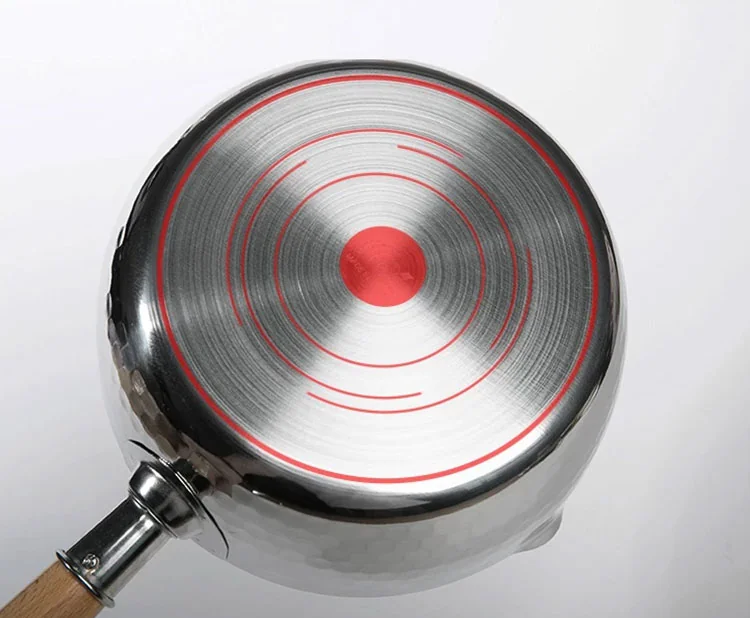Lifease Japanese-style stainless steel Yukihira Pan, soup pot,milk pan, light and compact, not easy to rust, open flame induction cooker universal 18/20cm detail image 7