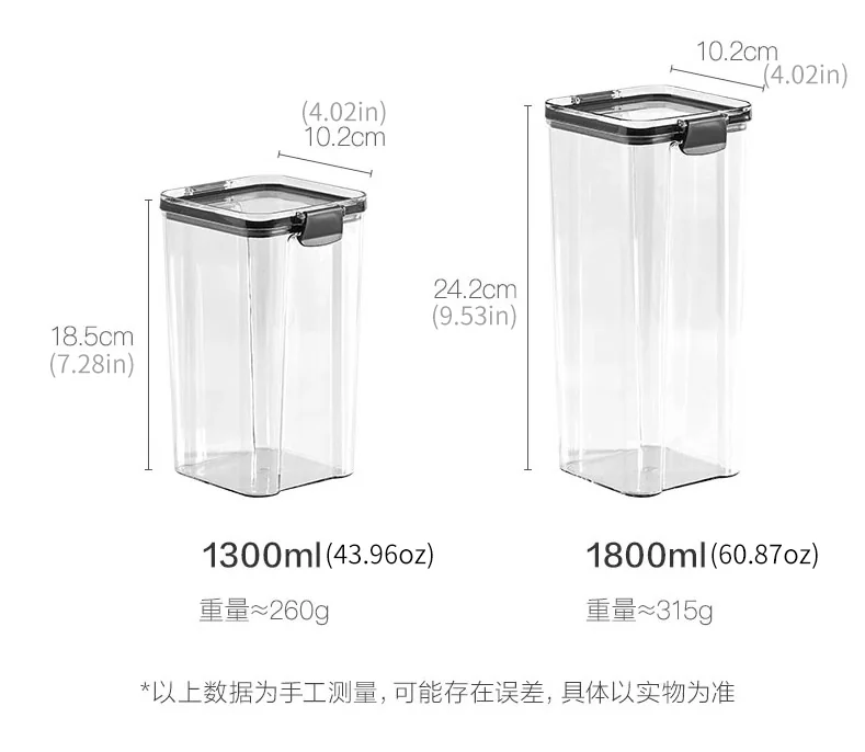 Lifease, Food Storage Container, 12-Piece Set, Sealed Moisture-Proof, Four Sizes detail image 14