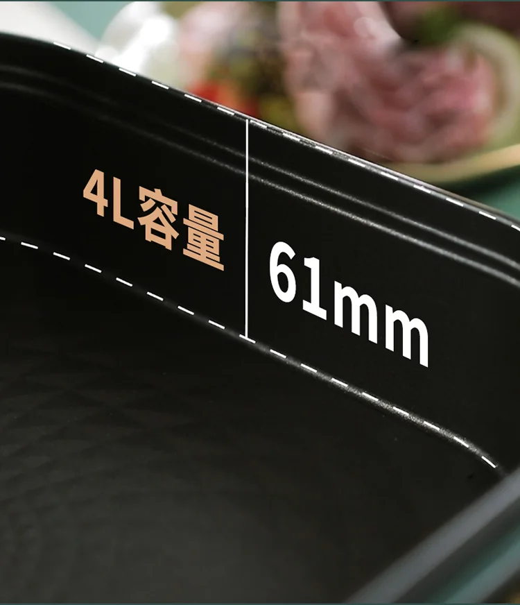 利仁（Liven）电饼铛家用加深加大电饼档大号涮烤一体锅多功能电火锅4L 电炒锅电饼锅 detail image 8