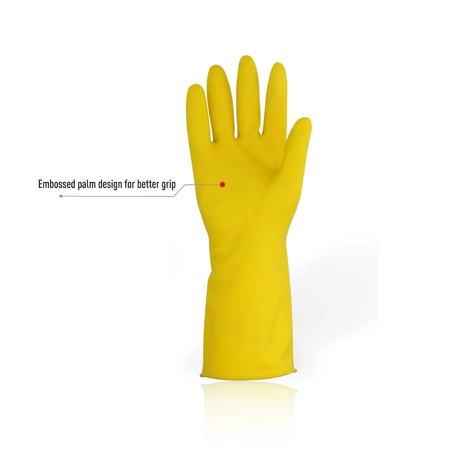 Lock & Lock ETM801P 100% Natural Rubber Gloves  Large Pink 39cm detail image 5