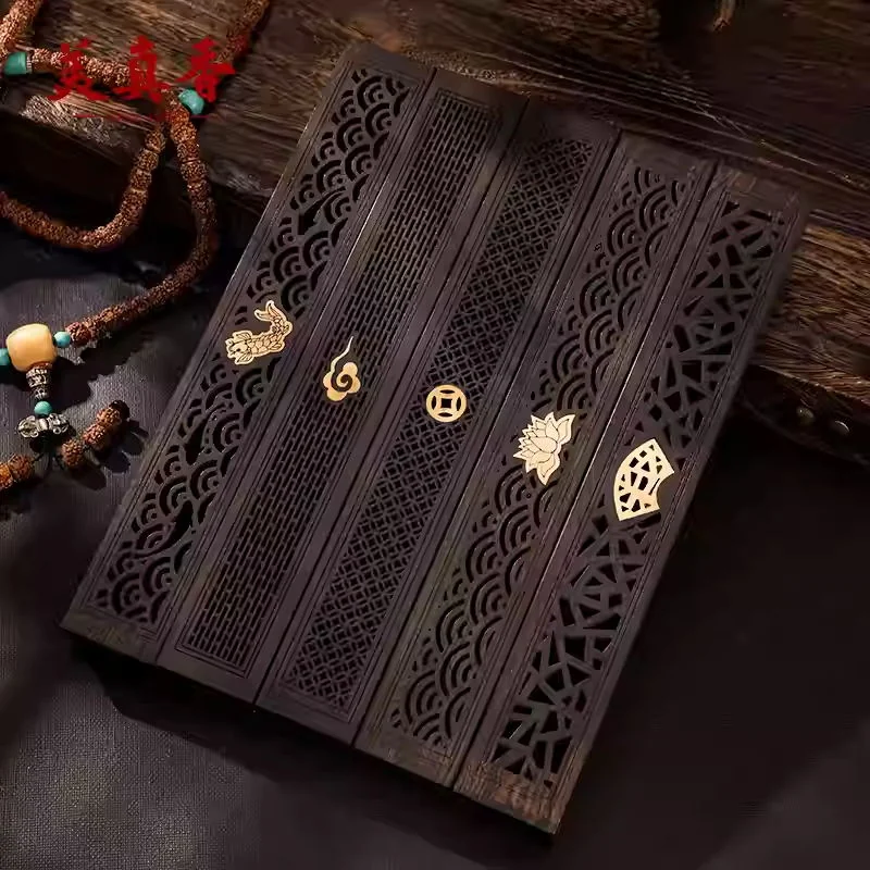【Direct Shipping from China, Delivery in 5-12 Days】Meizhenxiang Ebony Incense Holder & Incense Burner Ornament Set Home Fragrance Decorative Ornament - Auspicious Clouds detail image 2