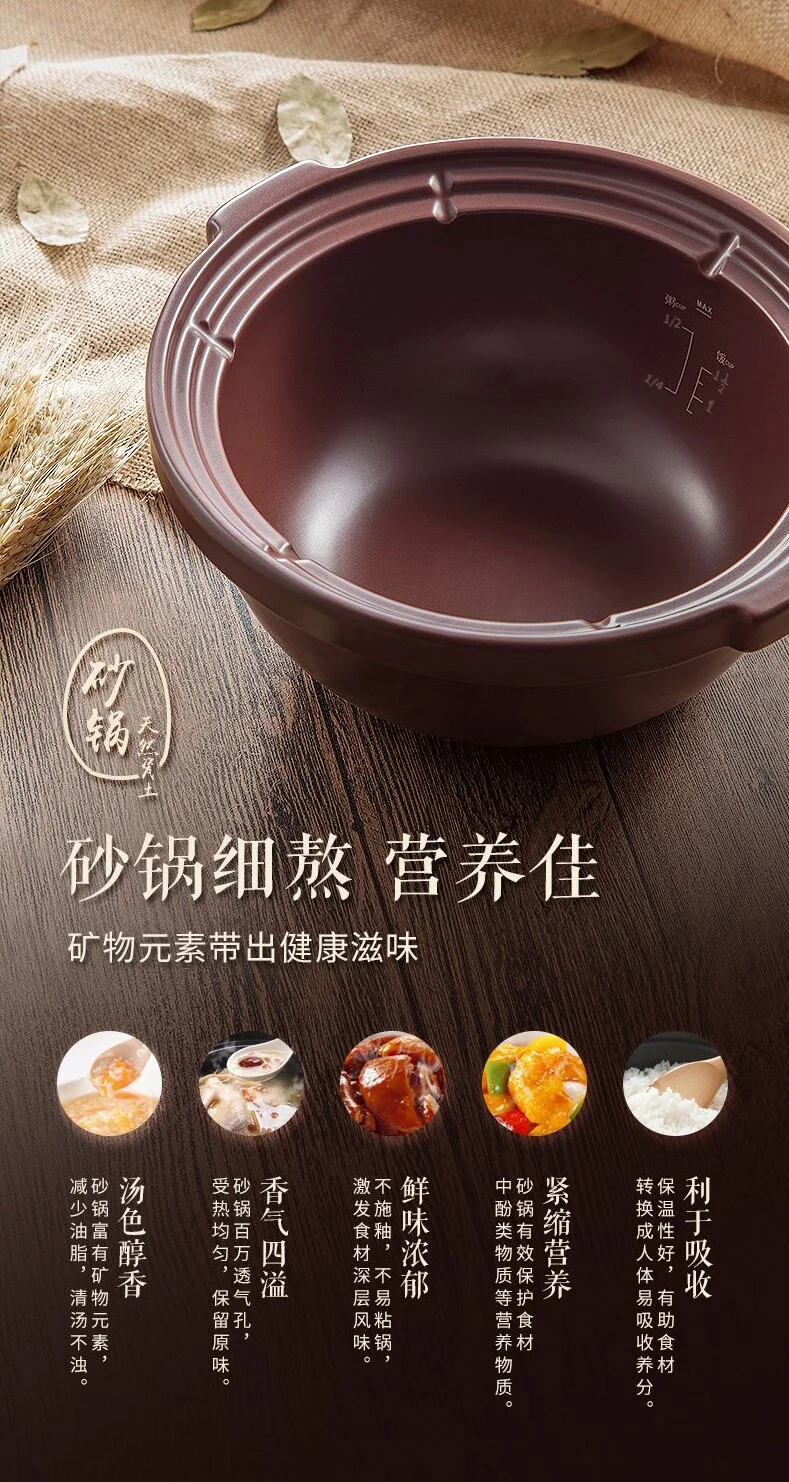 Makoto Smart Electric Clay Pot DGD30-30DG Multifunctional Stew Pot 3L detail image 2