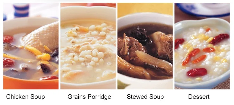 Tonze White Porcelain Electric Slow Cooker Ceramic Stew Pot DGD40-40CWD 4L detail image 2