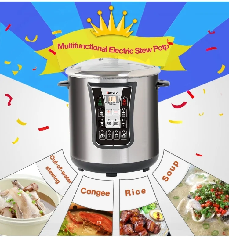 MAKOTO DYG-40AFW-100 DUAL INNER POTS STEW/ SOUP MAKER detail image 1