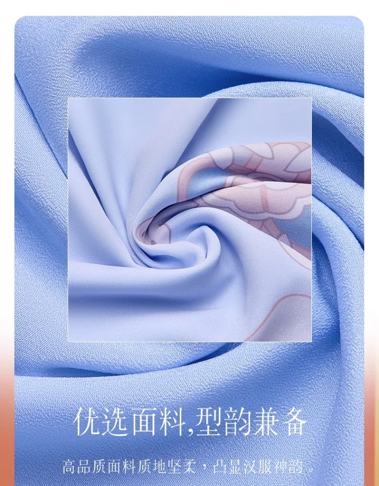 【China Direct Shipping, 10-15 days】Nianyi Feiyu girls's Hanfu Spring and Autumn Light and airy fairy haze Two colours available detail image 10