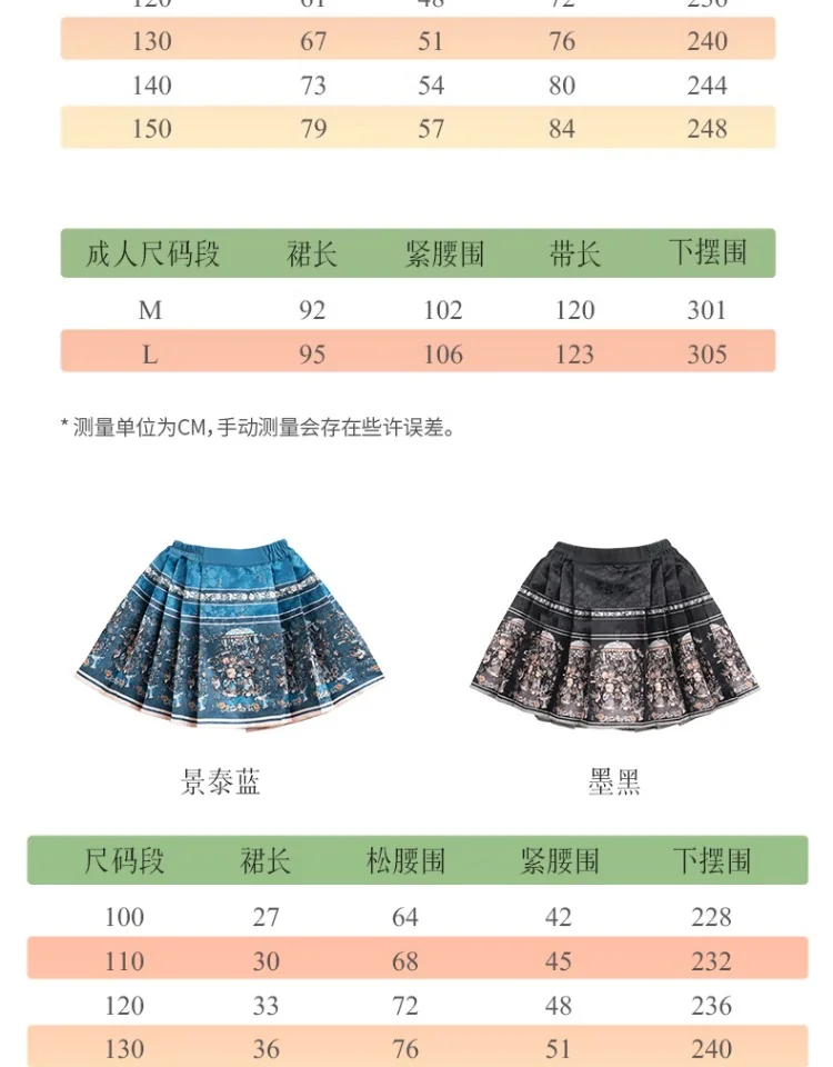 【China Direct Shipping, 10-15 days】Year's Clothing Line Cloud Painting Theatre Horse Face Dress Mother and Daughter Parent and Child Positioning Printing Patterns Subtlety Three colours available detail image 20