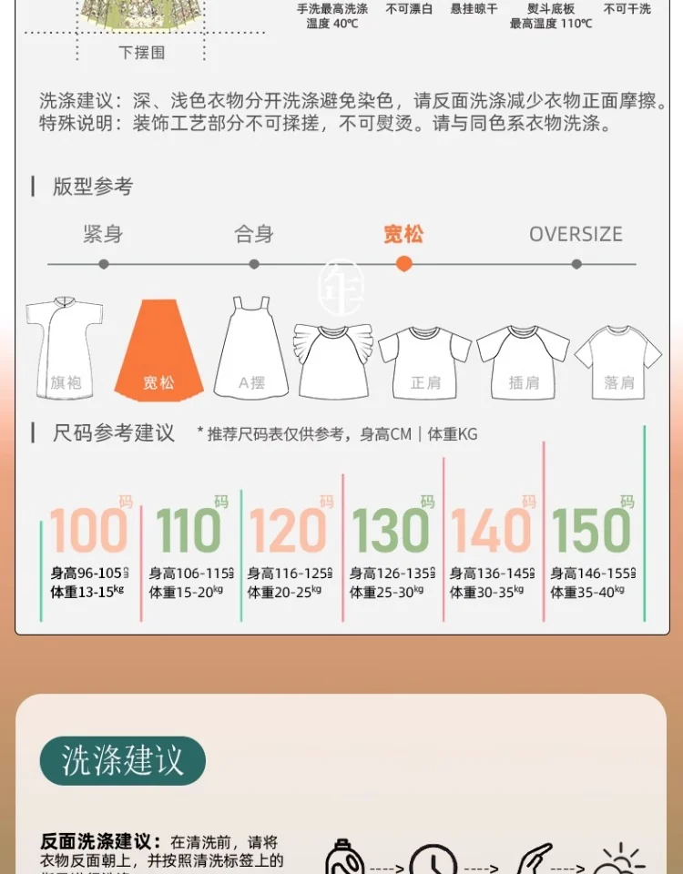【China Direct Shipping, 10-15 days】Year's Clothing Line Cloud Painting Theatre Horse Face Dress Mother and Daughter Parent and Child Positioning Printing Patterns Subtlety Three colours available detail image 23