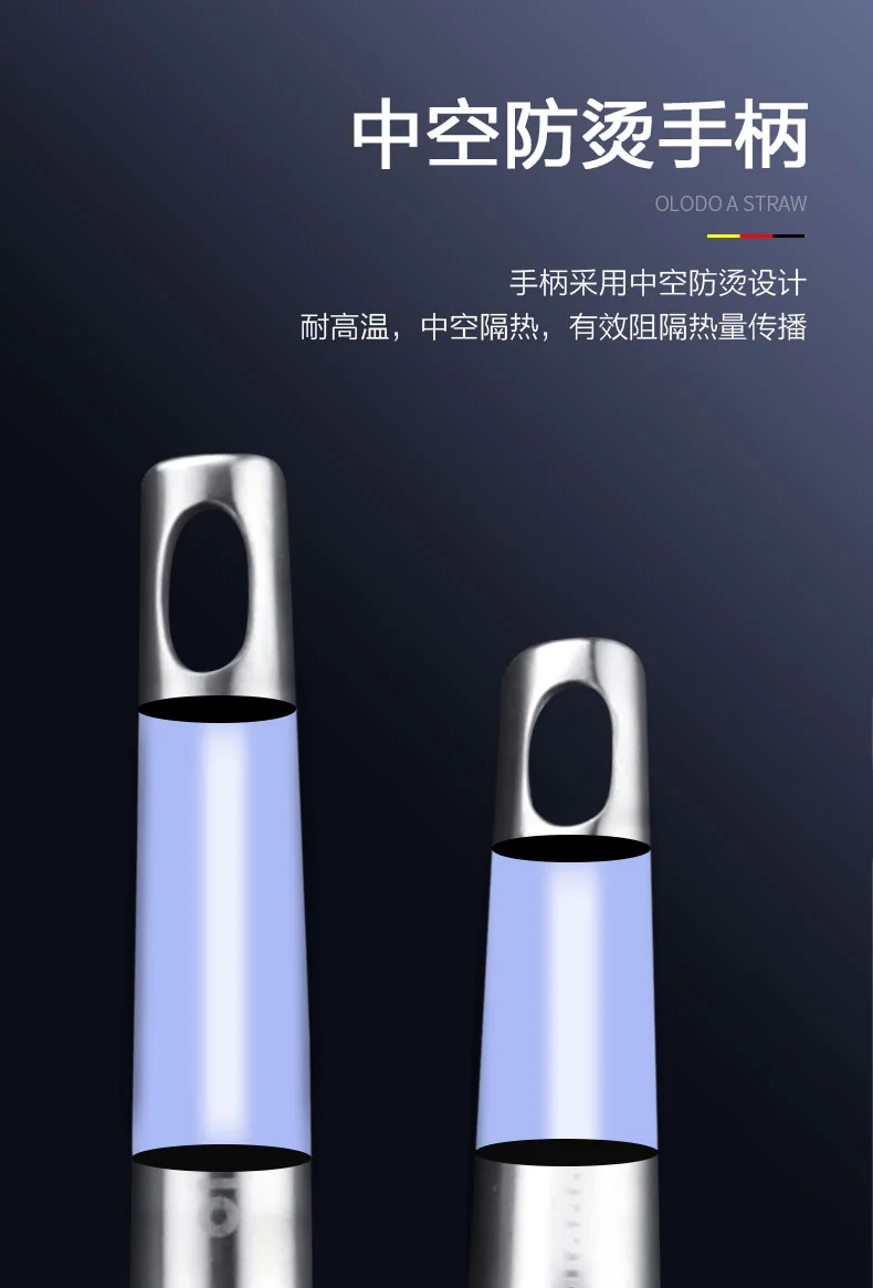 【包邮】Olodo欧乐多 304不锈钢漏勺捞面勺OL-LS 多用途 加密漏孔 防烫易清洗 18cm 详情图 8