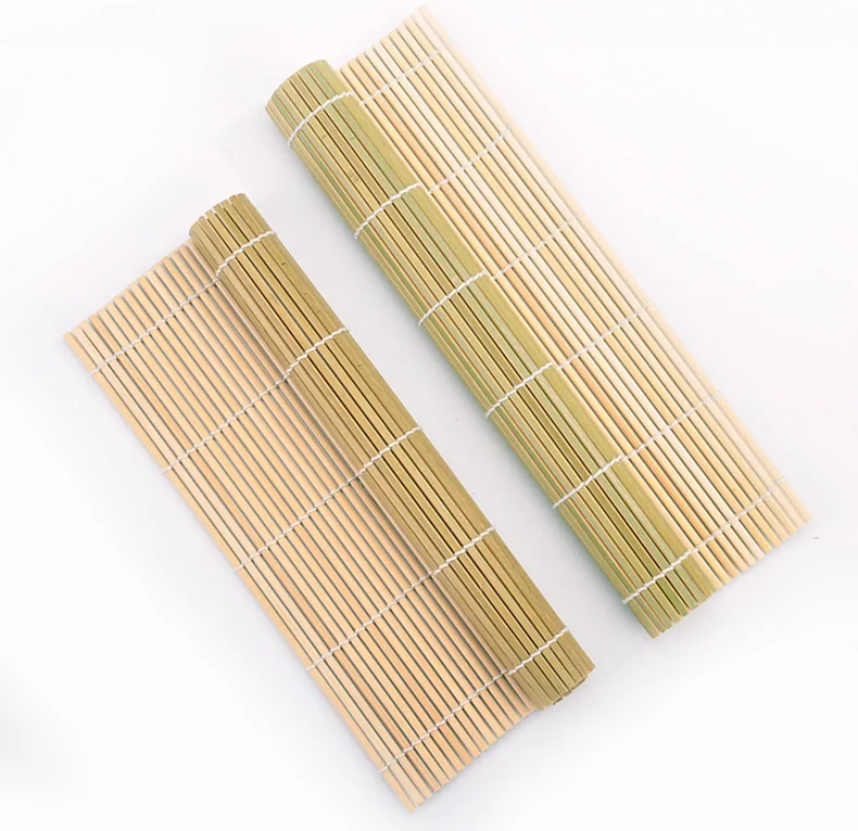 PAKCHOICE Sushi Tool Set,Sushi bamboo curtain and sushi knife, Natural Bamboo, Two-piece set detail image 18