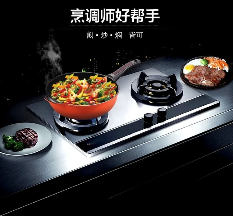 韩国PN枫年Poong Nyun 钻石平底锅DIWP-32 不粘锅炒锅无烟锅具32cm 大尺寸 带盖 详情图 1