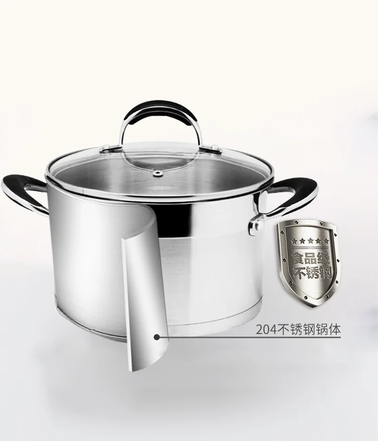 Prime Cook Stainless steel soup pot, With glass lid, 3.0QT 20cm detail image 4