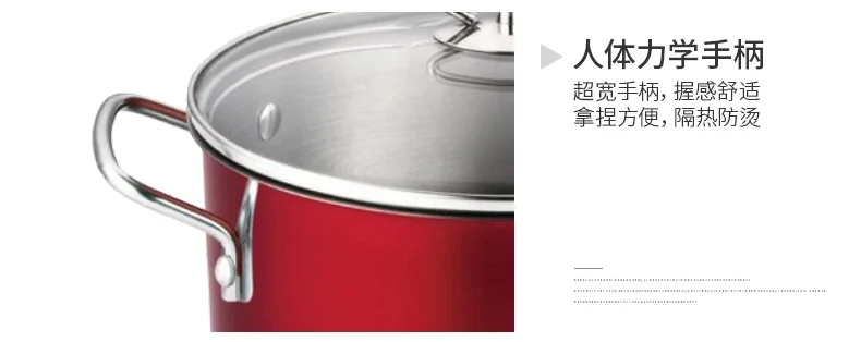 Prime Cook Non-stick Stainless Steel Soup Pot With Lid, Without PFOA ,Without Picking Stove 3Qt detail image 6