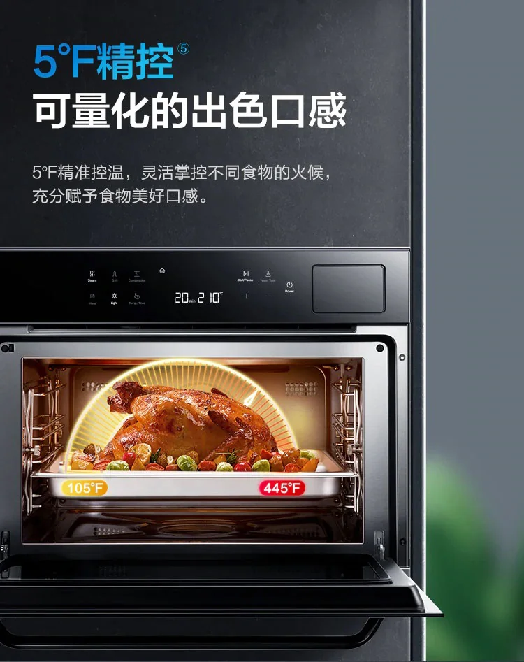 【Free Gift】Robam,Built-in Steam Oven, CQ760,48L, 24" detail image 11