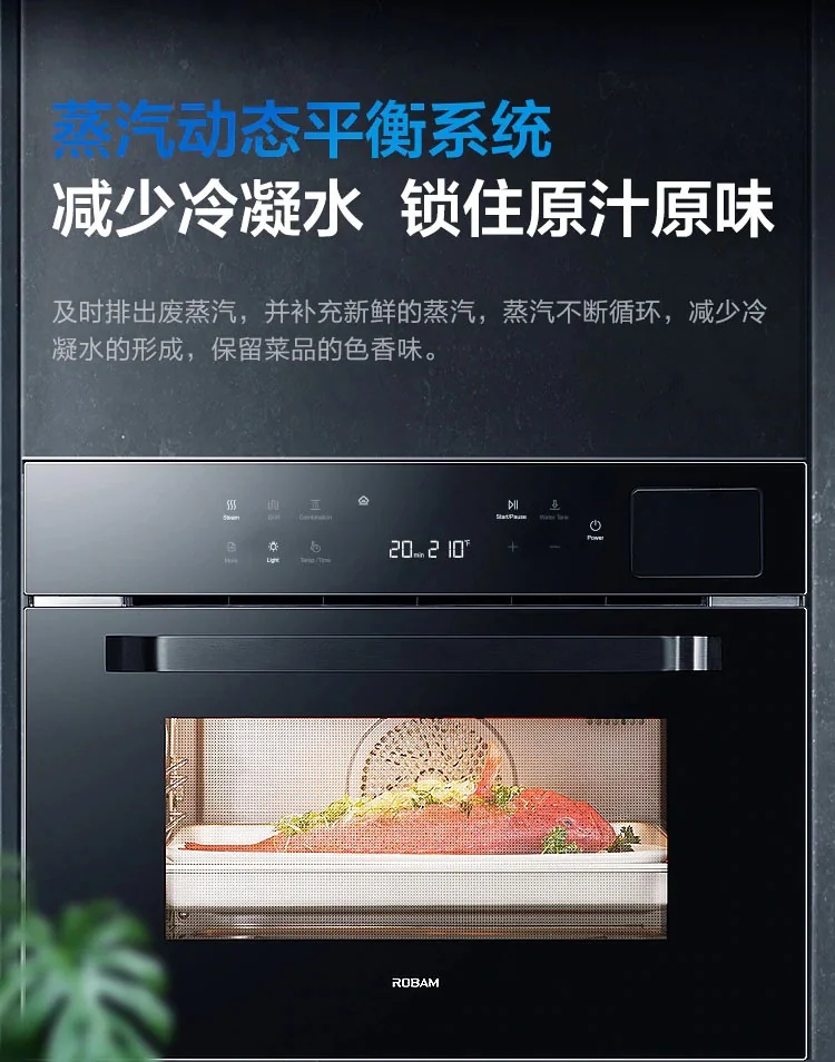 【Free Gift】Robam,Built-in Steam Oven, CQ760,48L, 24" detail image 12