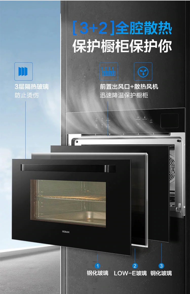 【Free Gift】Robam,Built-in Steam Oven, CQ760,48L, 24" detail image 14