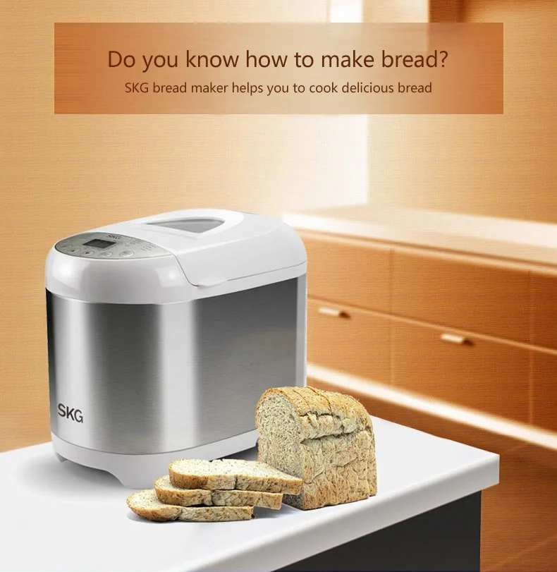SKG 2LB Automatic Programmable Bread Machine Multifunctional Bread Maker 3950 detail image 1