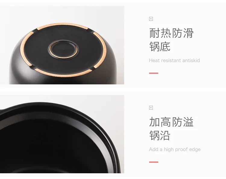 Songfa, Ceramic casserole pot, With fresh flavor, SF-0204, Natural high-quality ceramics, High-efficiency lock temperature 4L detail image 15