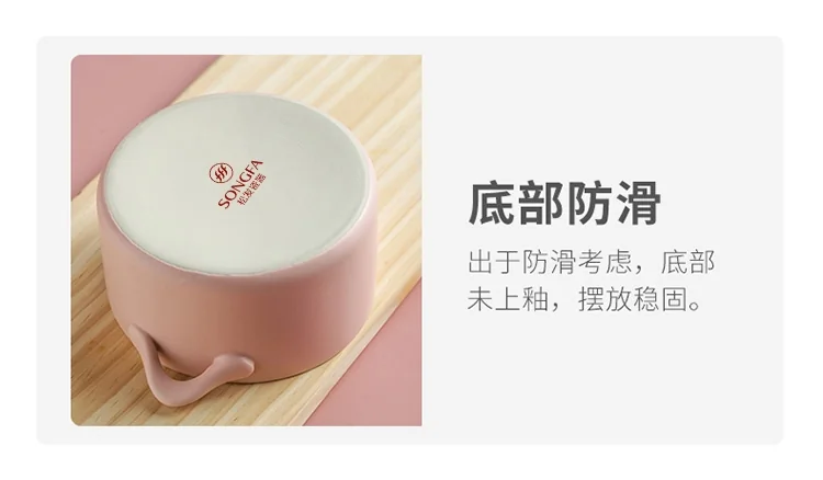 Songfa, 4-piece household ceramic baking tableware, cheese baked rice tray, baking tray, matte powder detail image 17