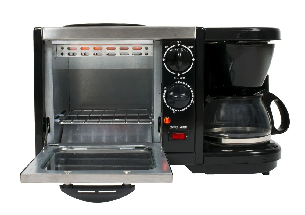 Sunpentown 3-in-1 Breakfast Maker (Toaster Oven,Coffee Maker,Frying Pan) BM-1107 detail image 2