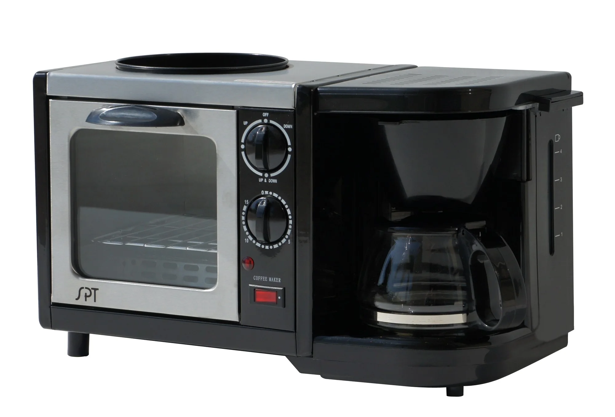 Sunpentown 3-in-1 Breakfast Maker (Toaster Oven,Coffee Maker,Frying Pan) BM-1107 detail image 1