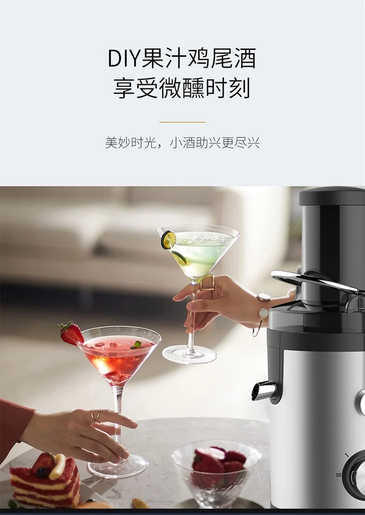 SPT Household stainless steel juicer, original juicer, slag juice separation, large capacity detail image 9