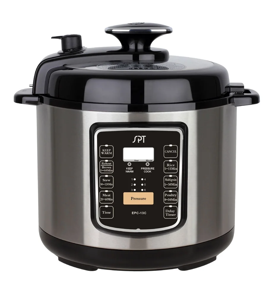 Sunpentown 6.5 Quart Multi-use Programmable Pressure Cooker Rice Cooker Slow Cooker EPC-13C detail image 1