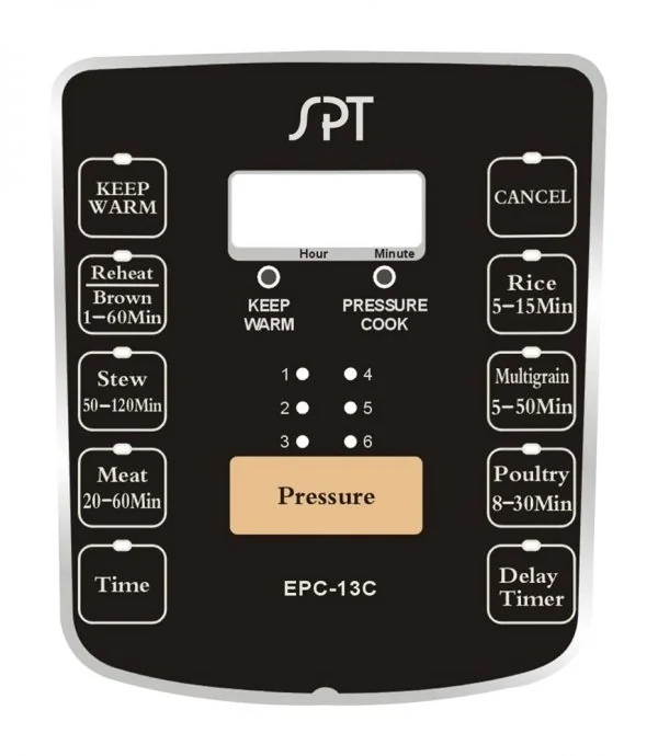 Sunpentown 6.5 Quart Multi-use Programmable Pressure Cooker Rice Cooker Slow Cooker EPC-13C detail image 4