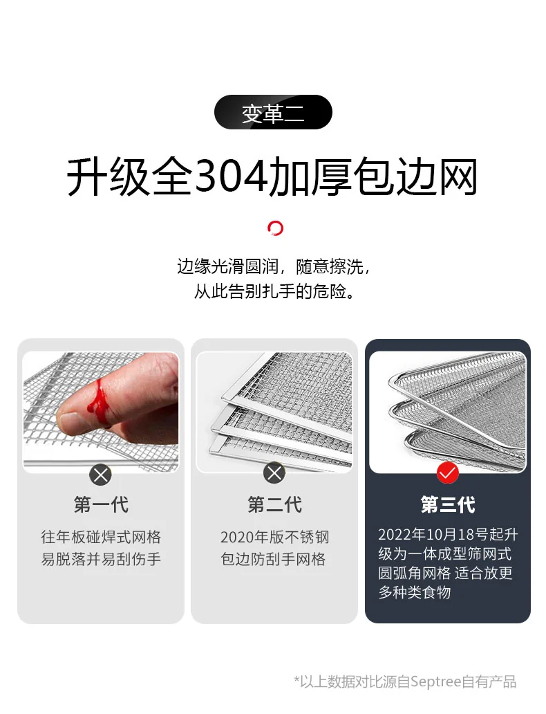 septree家用大容量智能温控食物脱水机零食烘干机 ST-01 操作简单 详情图 8