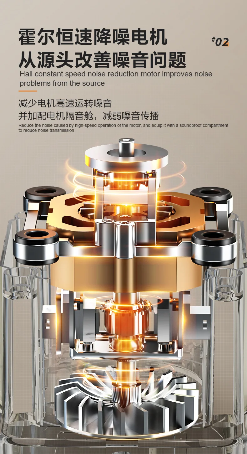 SUPOR Low Frequency Noise Reduction Wall Breaking Machine HBR702US 1.5L Large Capacity Smoke and Rain Ash detail image 5