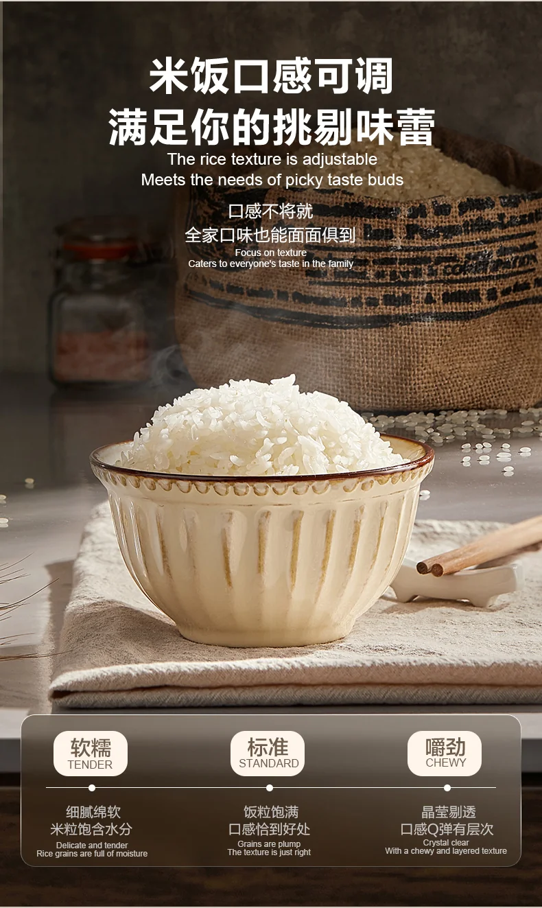 SUPOR苏泊尔IH电饭煲  0涂层球釜电饭煲316不锈钢内胆SF40IH99QUS detail image 11
