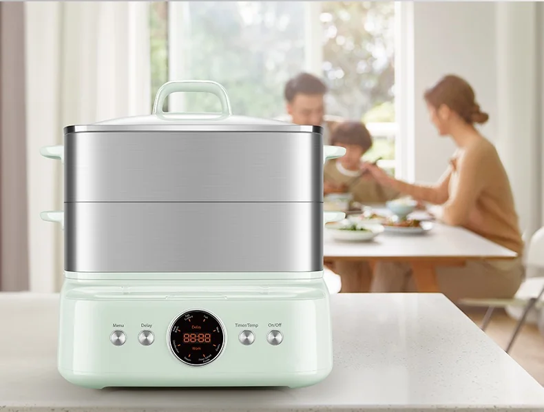 SUPOR Electric Steamer with Precision Boiling Control, SM30D21US ,Stainless Steel, 16L, with Smart Timer and Preset Function. detail image 2