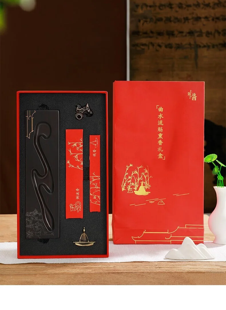 【中国直邮，时效7-15天】上新了故宫 曲水流觞熏香套装文创摆件 倒流香线香摆件礼盒 送长辈领导生日礼物 礼盒装 详情图 19