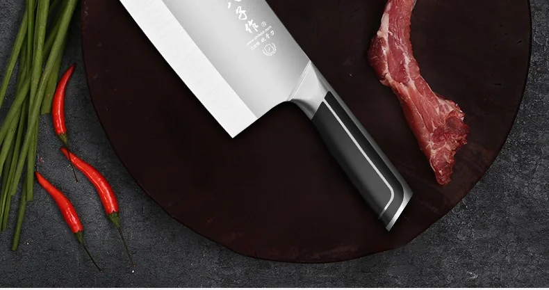 Shibazizuo, Dianrui triple steel double knife suit（Bone Chopper+kitchen knife）, not easy to rust, durable detail image 30