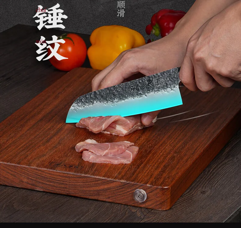 【赠磨刀石】十八子作手工锻打刀具套装 家用菜刀组合墨悦五件套刀SL2102-5 detail image 8