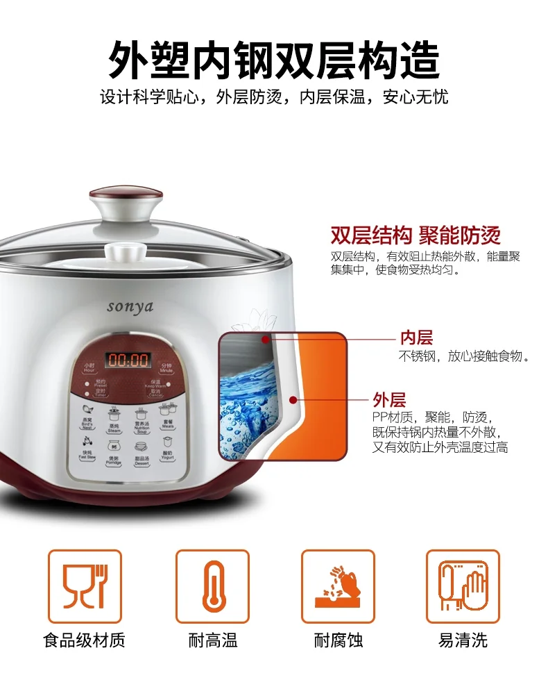 SONYA SDZ-22EW 2.2L STEAMER/STEWER detail image 9