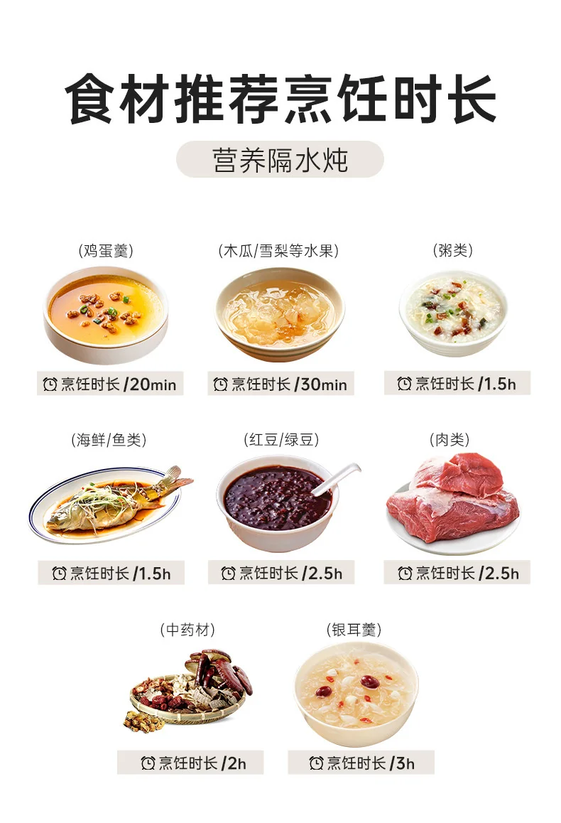 双枪陶瓷炖盅瓦罐汤隔水炖蒸盅蒸蛋炖罐汤罐蛋羹煨汤汤盅410ML 冷萃青花--2个装 详情图 3