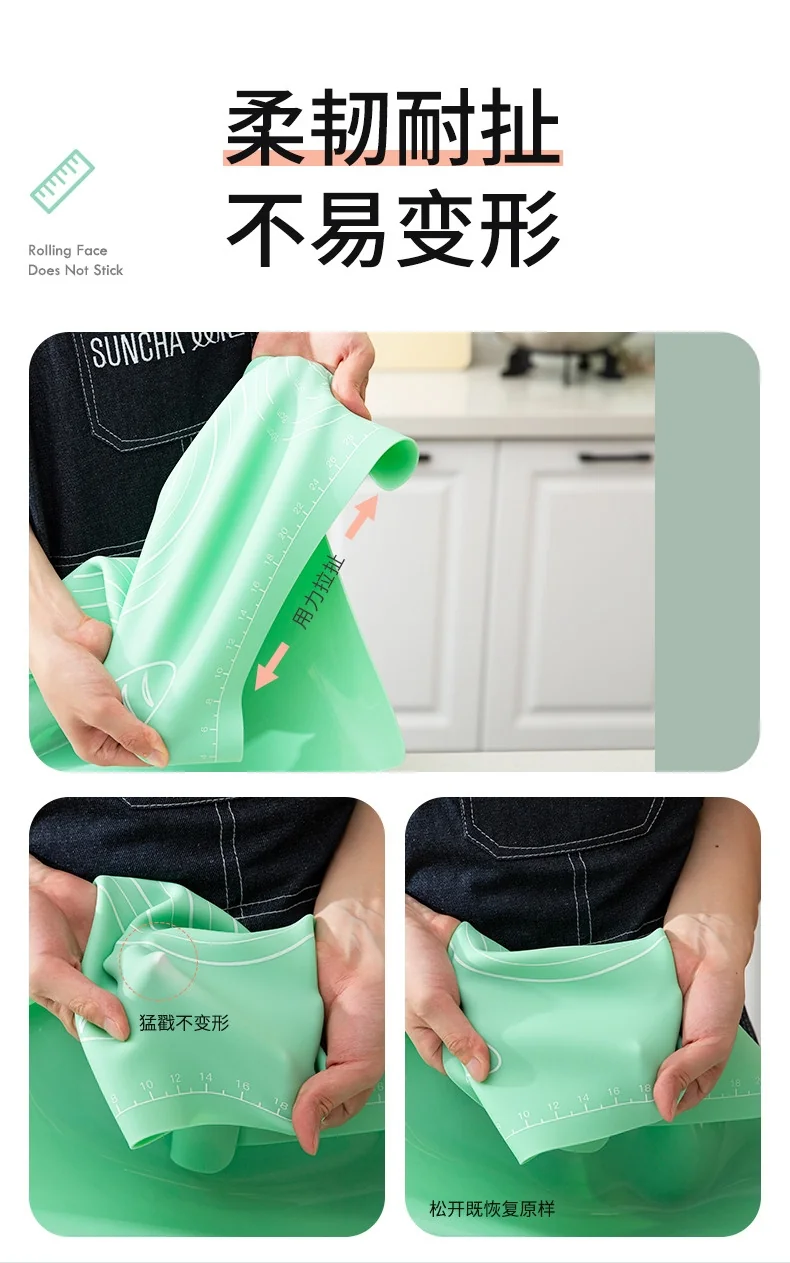 Suncha, Household Silicone Kneading Pad, Food Grade Silicone, Safe, No Odor, Non-slip and Easy to Clean detail image 5