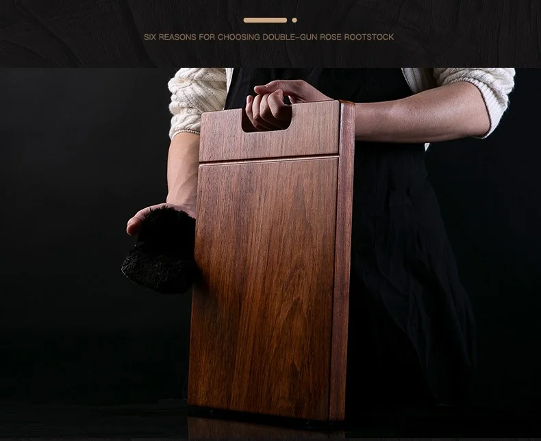 Suncha  South American rosewood cutting board, Solid wood cutting board, Mildew resistant and durable, 40*27*3cm detail image 14