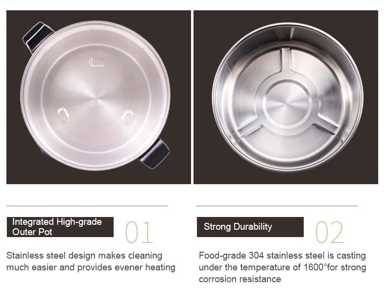 Tatung TAC-11KN(UL)   Multi-Functional Stainless Steel Rice Cooker, Silver Gray 4L/11 cups uncooked detail image 9