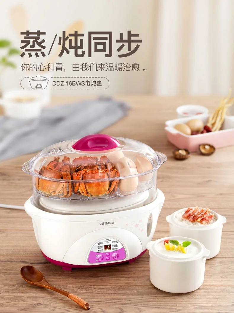 TIANJI DDZ-16BWS Mini Stew Pot detail image 1