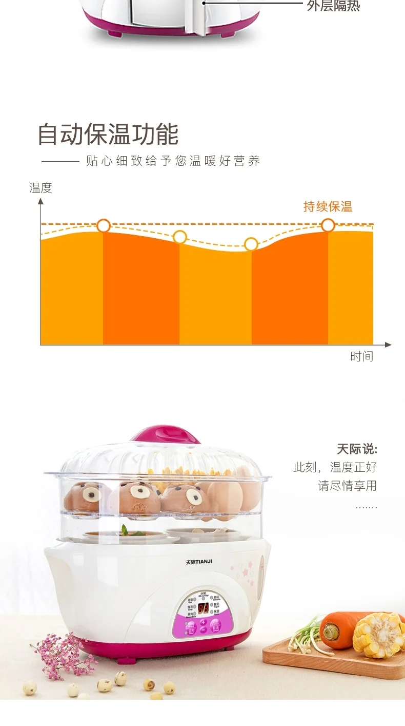 TIANJI DDZ-16BWS Mini Stew Pot detail image 17