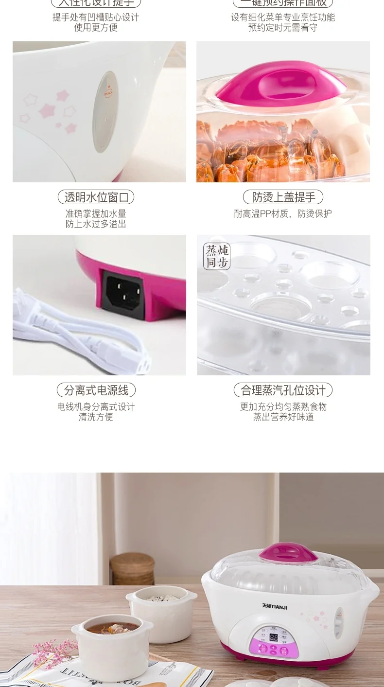 TIANJI DDZ-16BWS Mini Stew Pot detail image 19