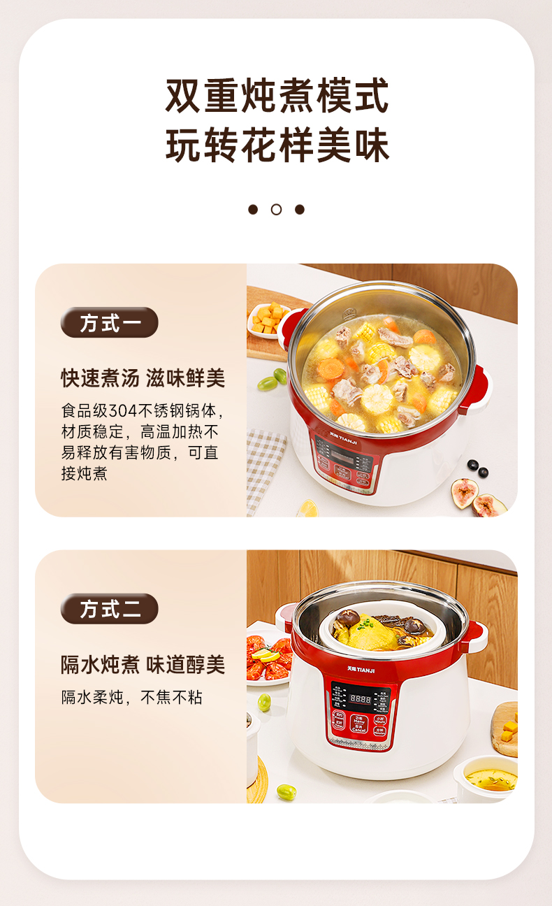 Tianji天际隔水电炖锅DGD32-32CG产品图