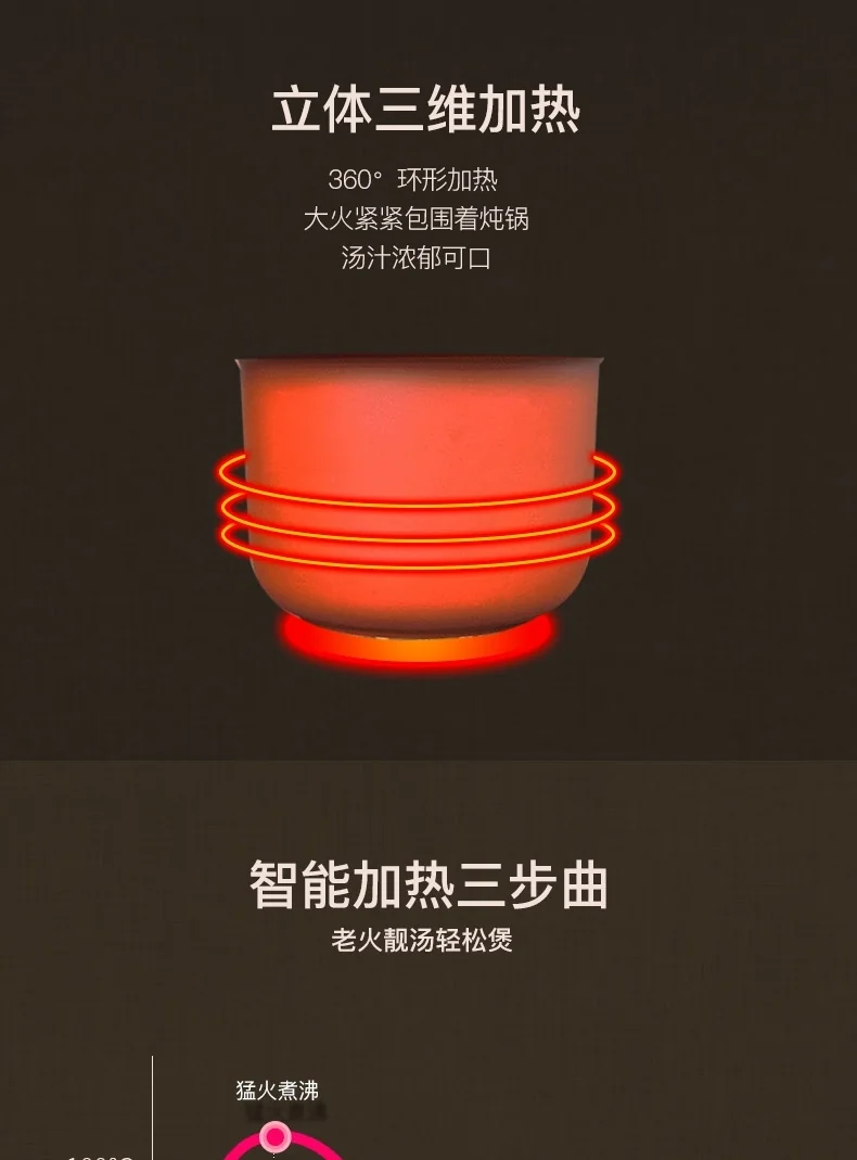 TIANJI TZDGD40-40SWD Purple Earth Clay Stew Pot detail image 5