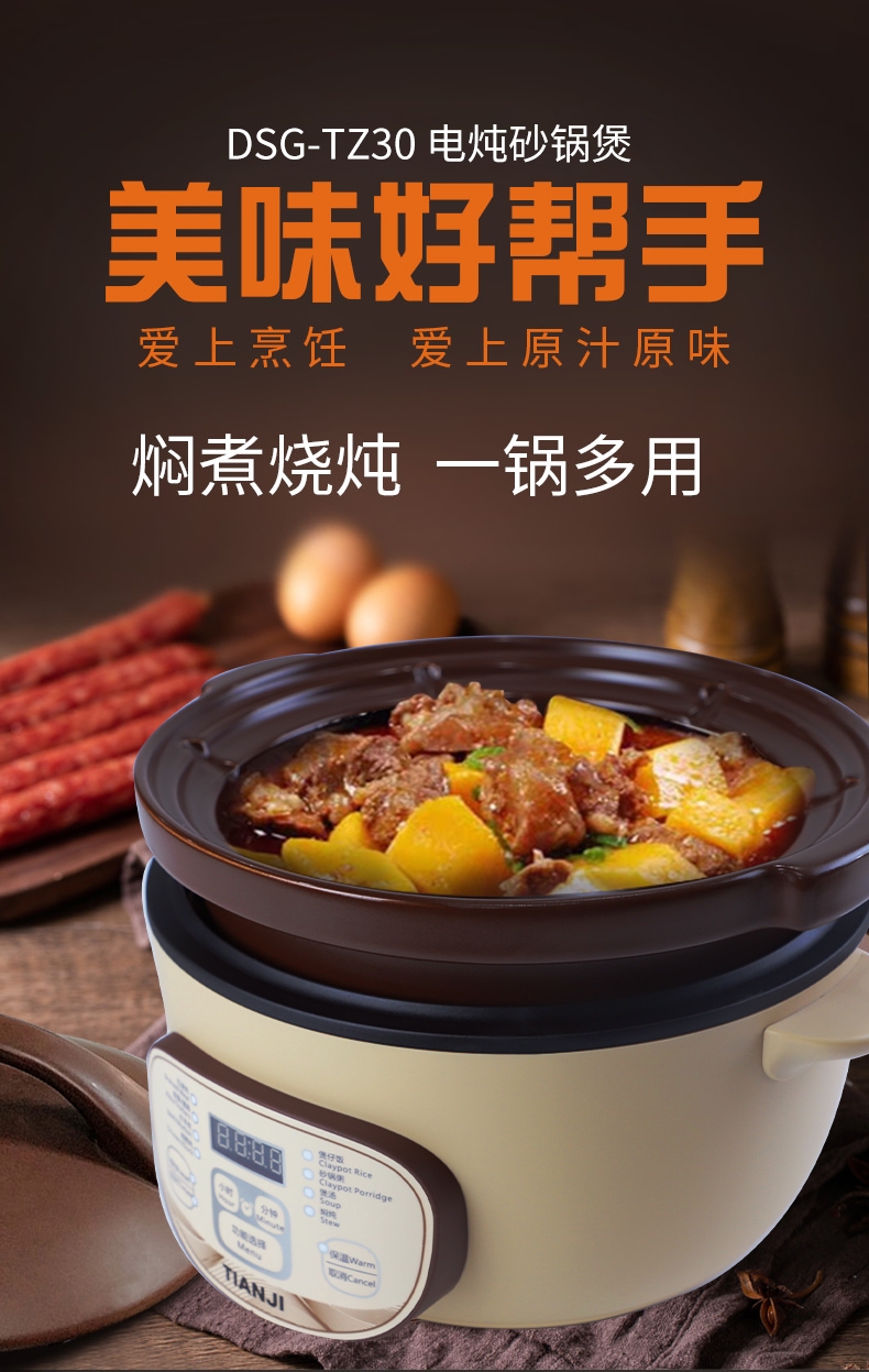 天际电砂锅DSG-TZ30产品图