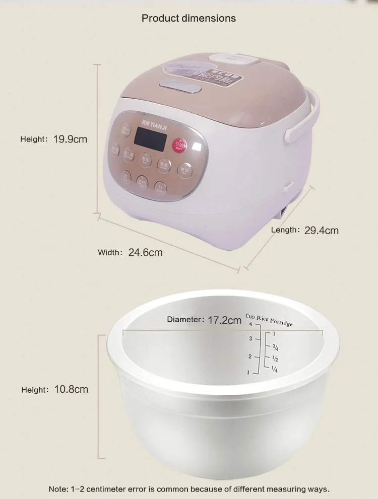 TIANJI FD30D CERAMIC ELECTRIC RICE COOKER, 3L detail image 13