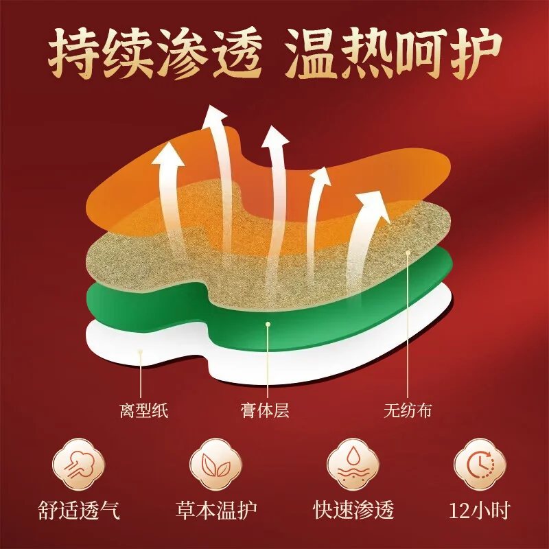 中国直邮，时效10-15天】北京同仁堂艾草颈椎贴腰椎帖膝盖贴艾灸贴舒缓